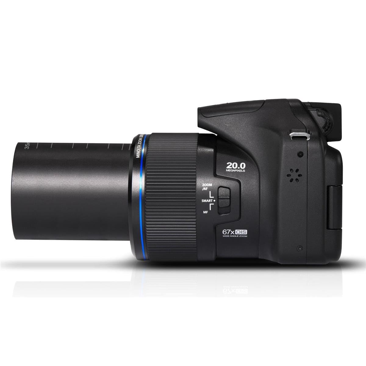 Minolta MN67Z 20 MP / 1080P FHD Bridge Digital Camera w/67x Optical Zoom (Black)