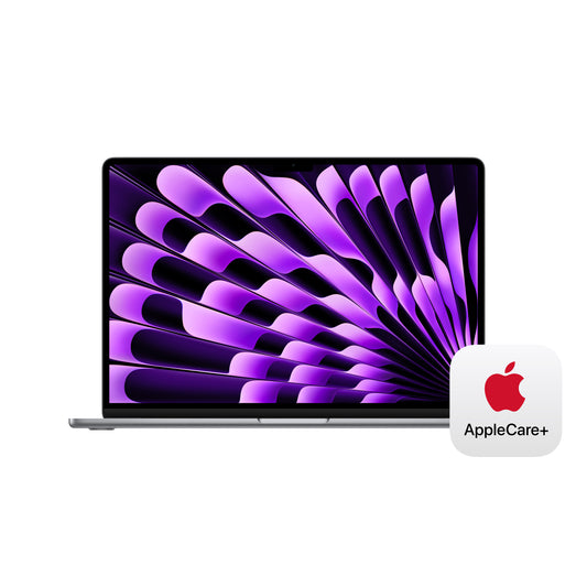 Apple MacBook Air 15-in M3 8C CPU - 10C GPU, 8GB 512GB, Space Gray - MRYN3LL/A (Spring 2024) + AppleCare