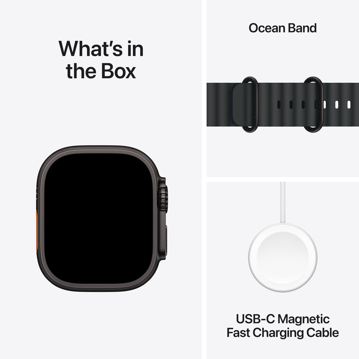 (Open Box) Apple Watch Ultra 2 GPS + Cellular 49mm Black Titanium Case with Black Ocean Band - MX4P3LW/A (2024)