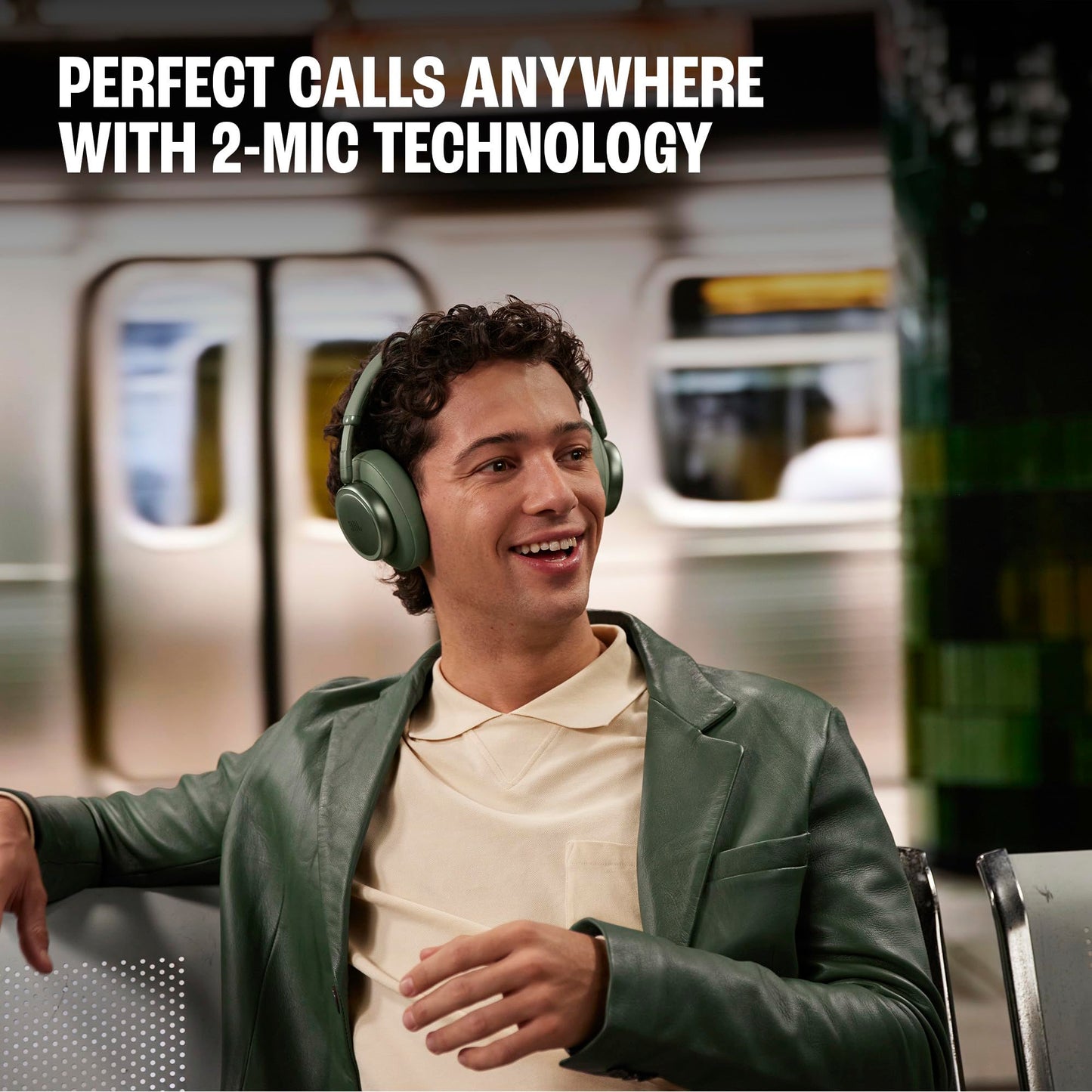JBL Live 780NC Over Ear Noise Cancelling Wireless Headphone - Green