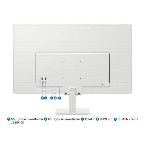 Samsung 32-Inch M5 (M50F) FHD Smart Monitor with Streaming TV, Speakers, White, LS32FM503ENXZA