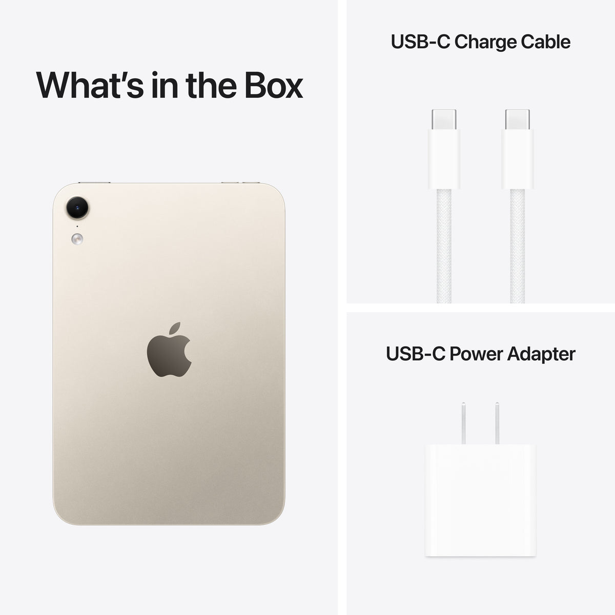 Apple iPad mini Wi-Fi 512GB Standard Glass - Starlight (A20 Pro) - MJ6W4LL/A