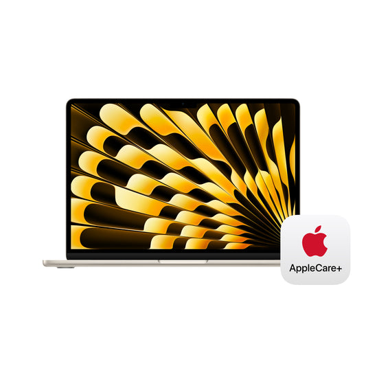 Apple MacBook Air 13-in M3 8C CPU - 10C GPU, 16GB 512GB, Starlight - MXCU3LL/A (Spring 2024) + AppleCare