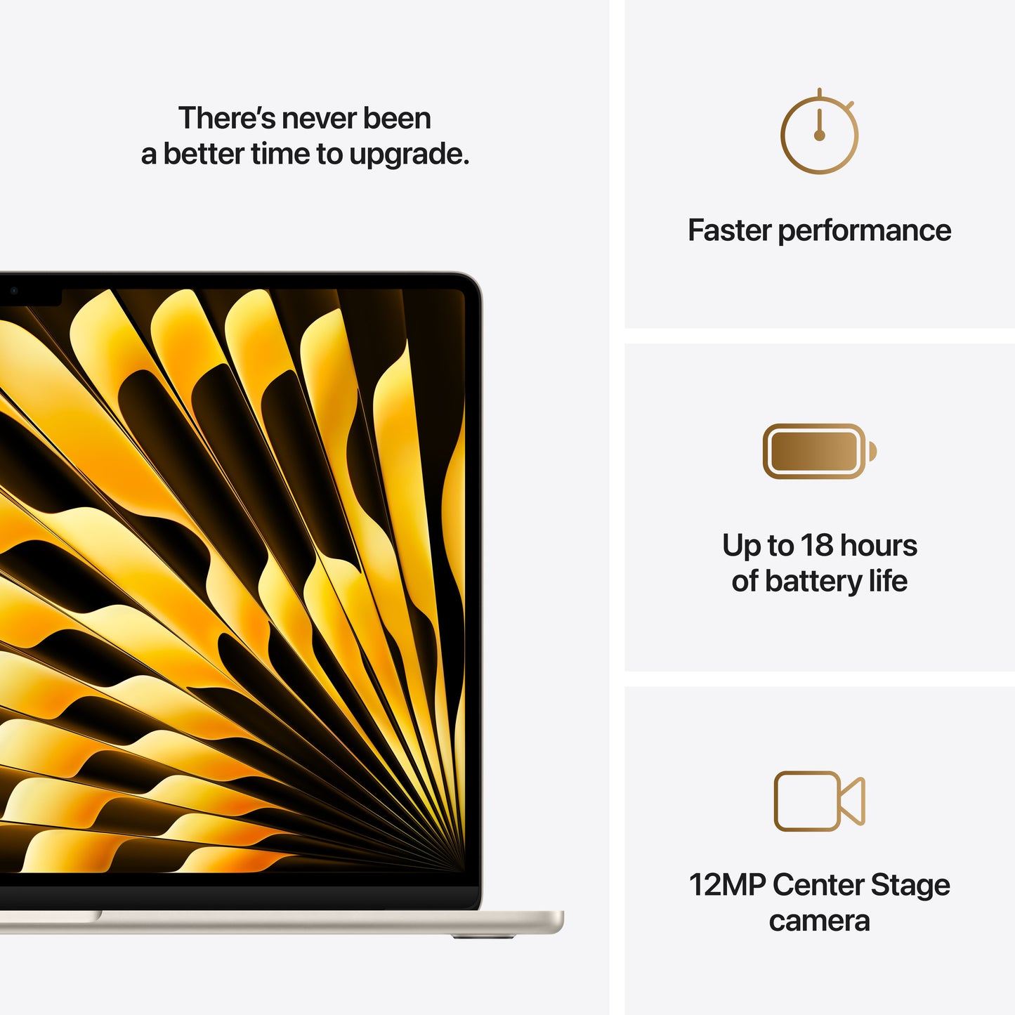 Apple 15-inch MacBook Air: M4 w/ 10-core CPU and 10-core GPU, 16GB, 512GB SSD - Starlight - MW1K3LL/A (2025)