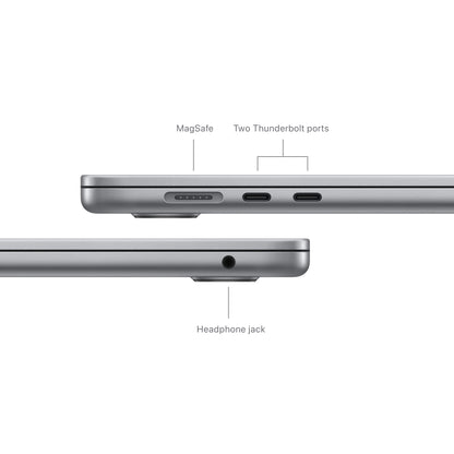 Apple MacBook Air 15-in M3 8C CPU - 10C GPU, 8GB 256GB, Space Gray - MRYM3LL/A (Spring 2024) + AppleCare