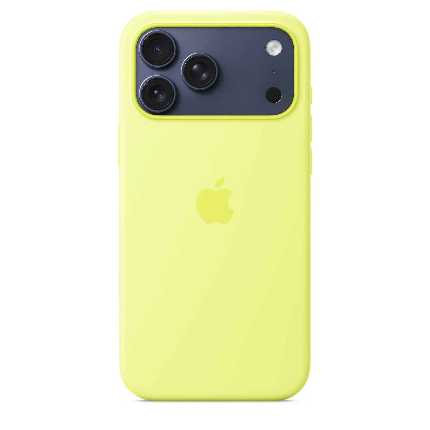Apple iPhone 17 Pro Max Silicone Case with MagSafe – Neon Yellow - MGFM4ZM/A