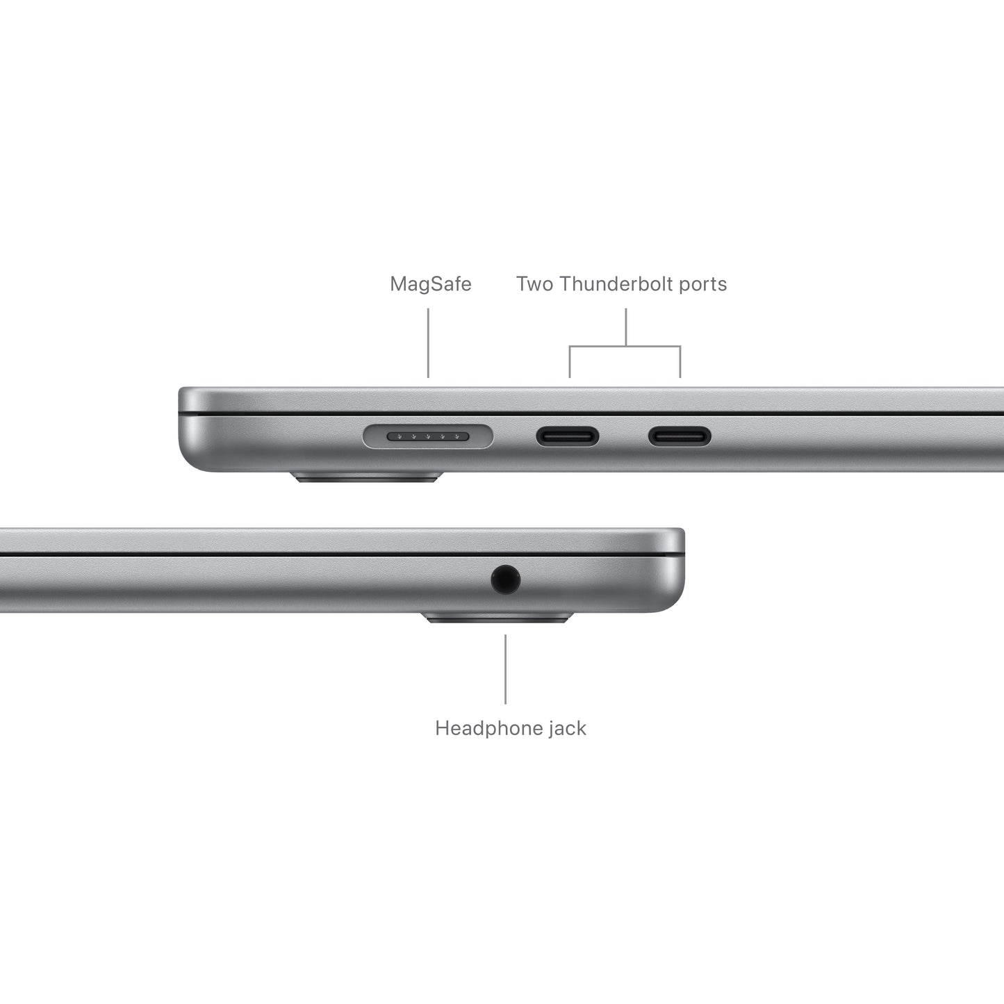 (CTO) Apple MacBook Air 15-in M3 8C CPU - 10C GPU, 16GB, 256GB, Space Gray, 35W Dual - (Spring 2024) - Z1BP0006M
