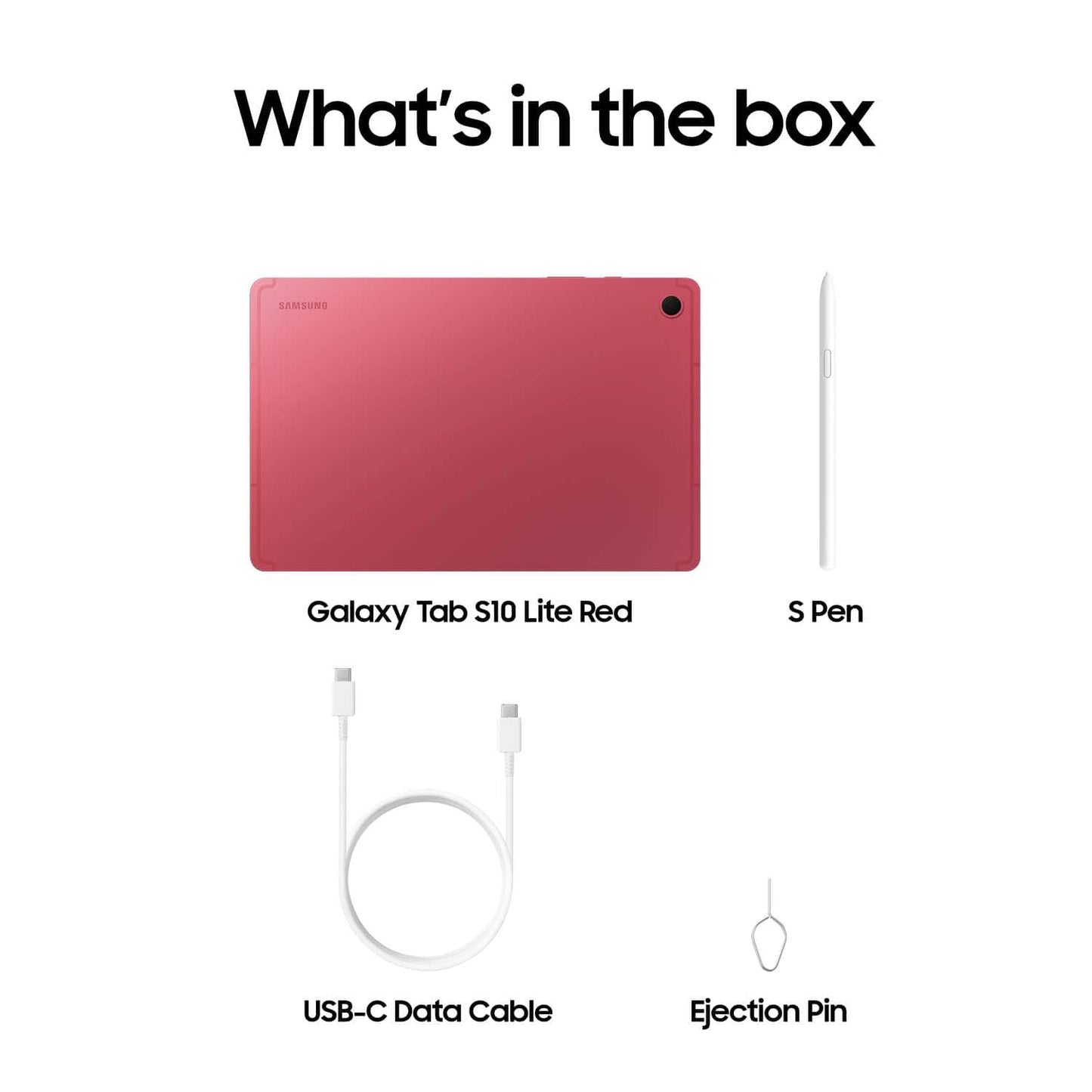 Samsung Galaxy Tab S10 Lite 10.9" Tablet, 256 GB, Coral Red - SM-X400NZREXAR