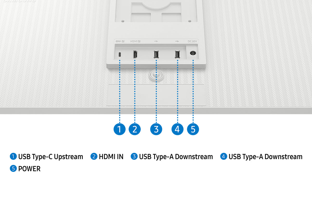Samsung 32-in Smart Monitor M8 M80F 4K Samsung Vision AI - White - LS32FM803UNXZA