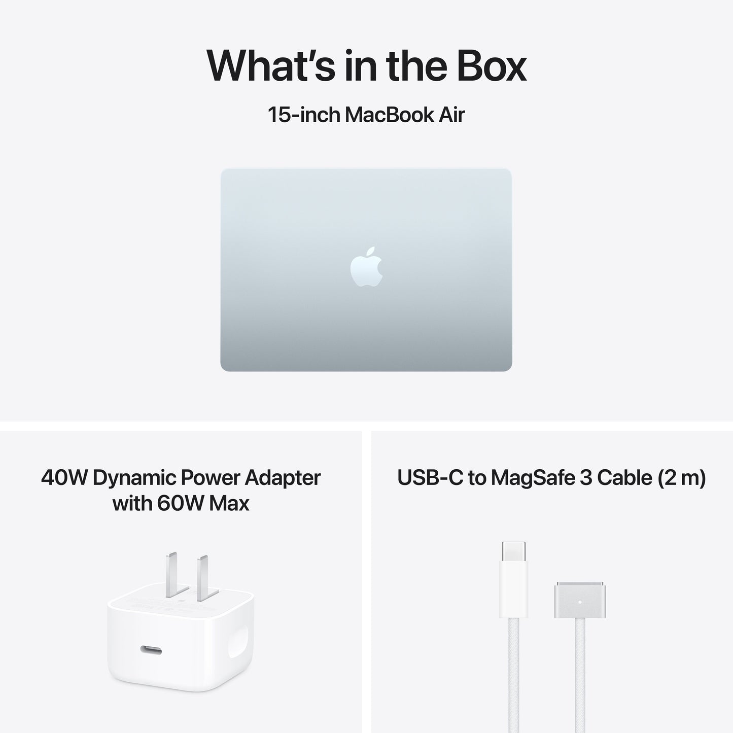 Apple 15-inch MacBook Air: Apple M5 chip w 10-core CPU - 10-core GPU, 1TB SSD, 16GB RAM - Sky Blue - MDVT4LL/A - (2026)