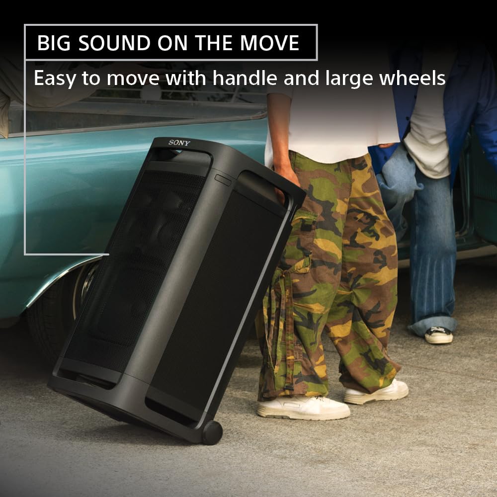 Sony ULT Tower 9 Bluetooth Karaoke Party Speaker with Powerful Bass, 360° Sound and Party Lights, 25 Hour Battery (SRSULT900)