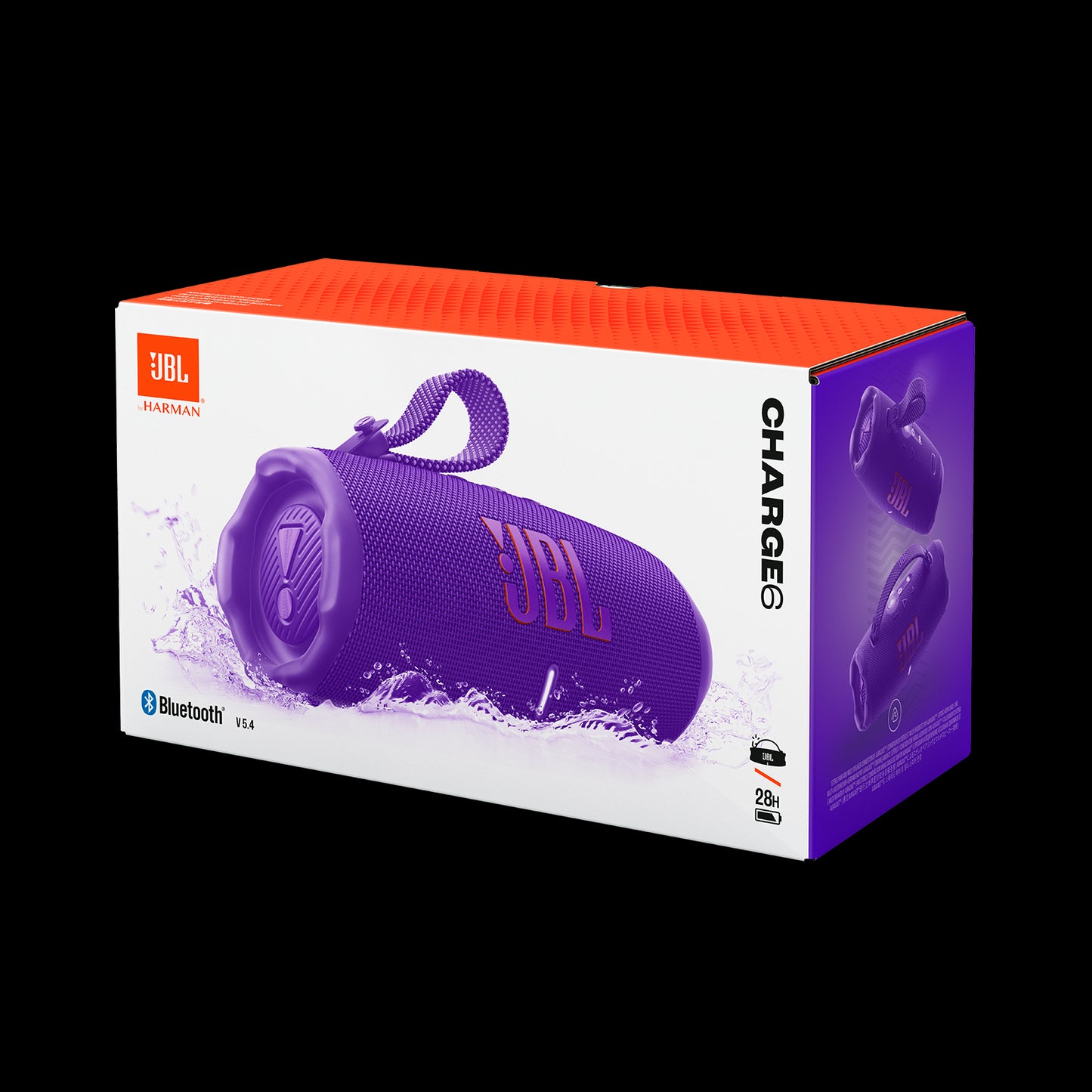 JBL Charge 6 Portable Bluetooth Speaker - Purple