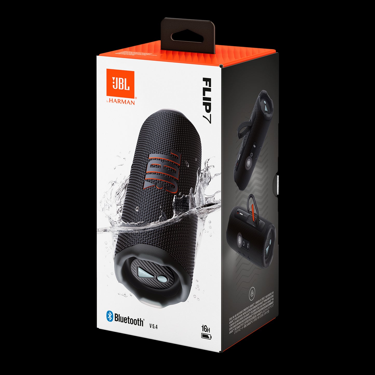 JBL Flip 7 Portable Bluetooth Speaker - Black