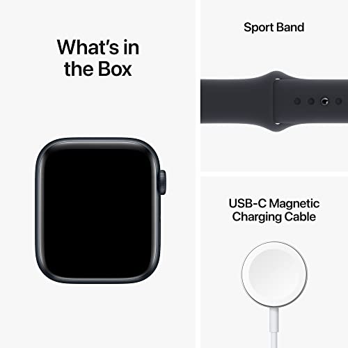(Open Box) Apple Watch SE GPS 44mm Midnight Aluminum Case w Midnight Sport Band - S/M (2022)