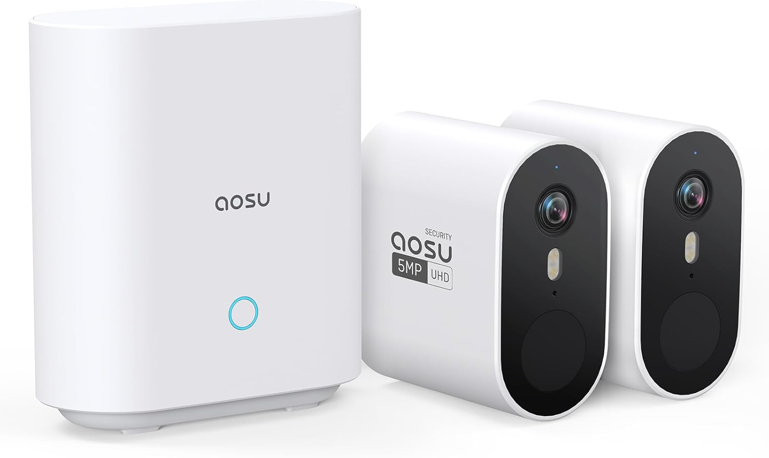 AOSU Security Cameras Wireless Outdoor, 5MP Ultra HD WiFi Home System,