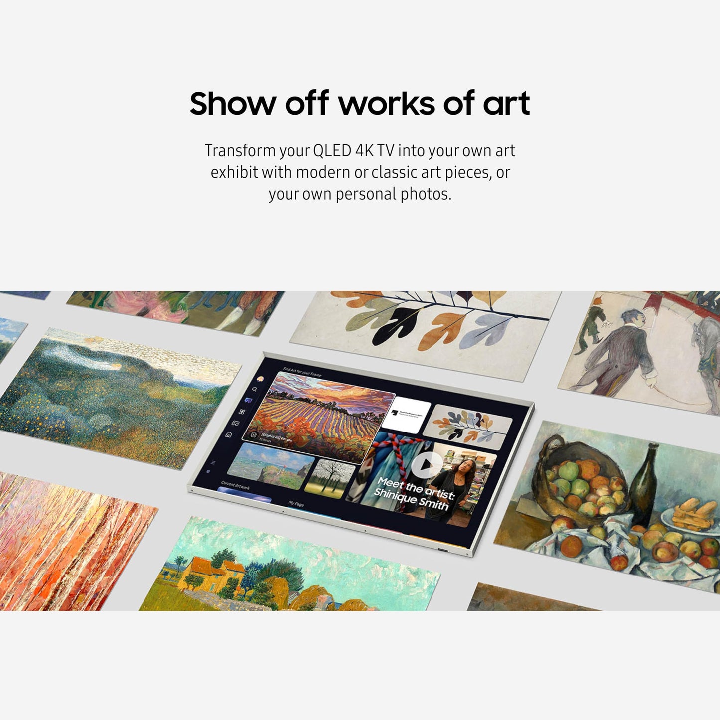 Samsung 75-in LS03D The Frame Smart TV Bundle with Sand Gold Metal Bezel (2024) - QN75LS03DAFXZA + VG-SCFC75SGMZA