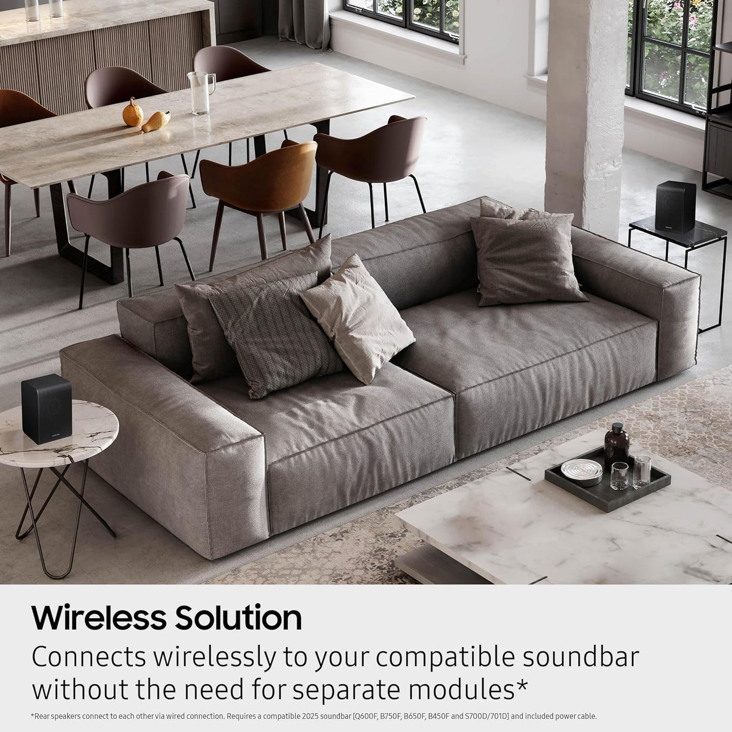 (Open Box) Samsung Wireless Rear Speaker Kit, Black - SWA-9250S/ZA, 2025