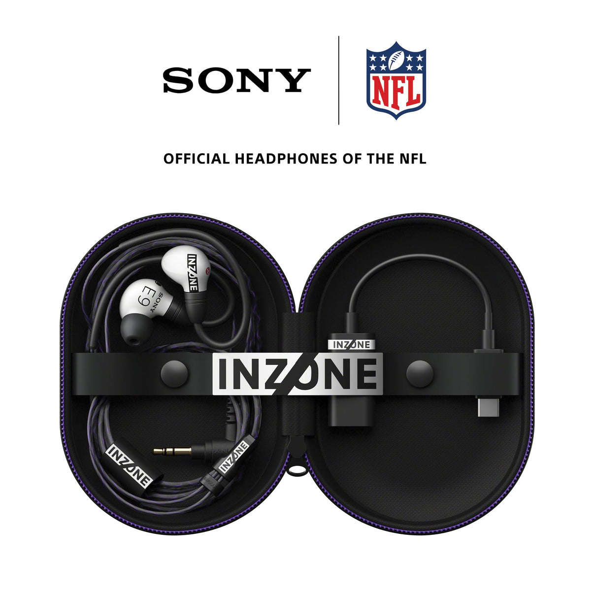 (Open Box) Sony INZONE E9 Wired in-Ear Monitor for Gaming, 360 Spatial Sound - White - IERG900W