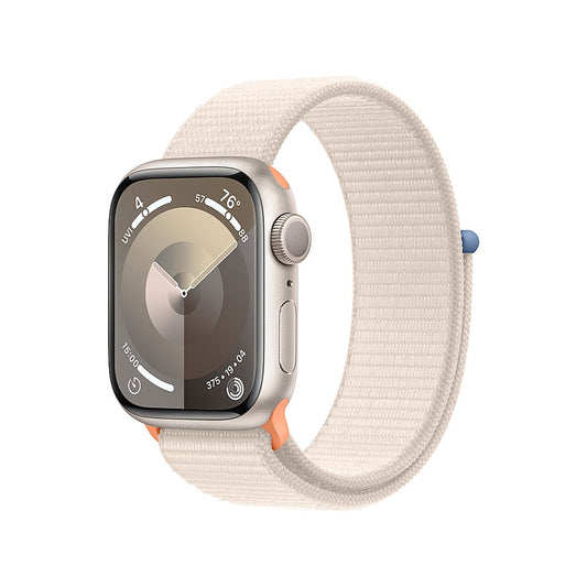 (Open Box) Apple Watch Series 9 GPS 41mm Starlight Aluminum Case with Starlight Sport Loop (2023)