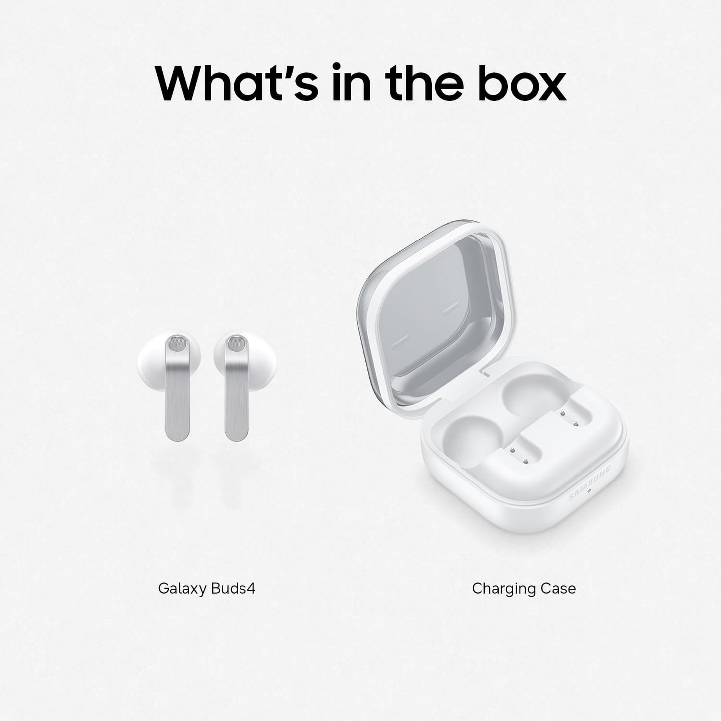 Samsung Galaxy Buds4 Bluetooth Wireless Earbud Headphones - White - (US Version SM-R540NZWAXAR)