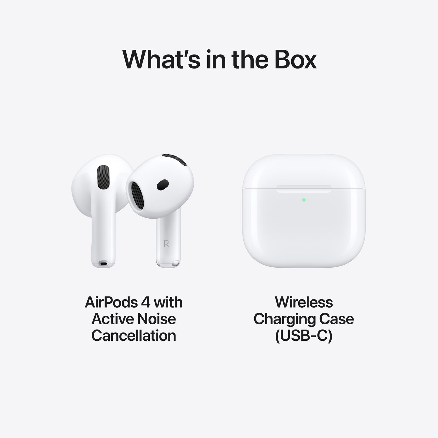 (Open Box) Apple AirPods 4 with Active Noise Cancellation - MXP93LL/A (2024)