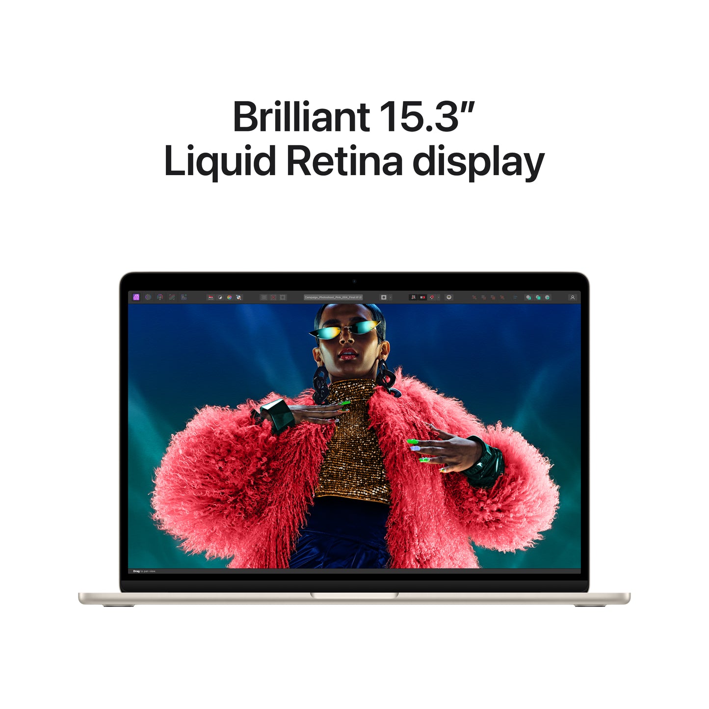 Apple MacBook Air 15-in M3 8C CPU - 10C GPU, 8GB 256GB, Starlight - MRYR3LL/A (Spring 2024) + AppleCare