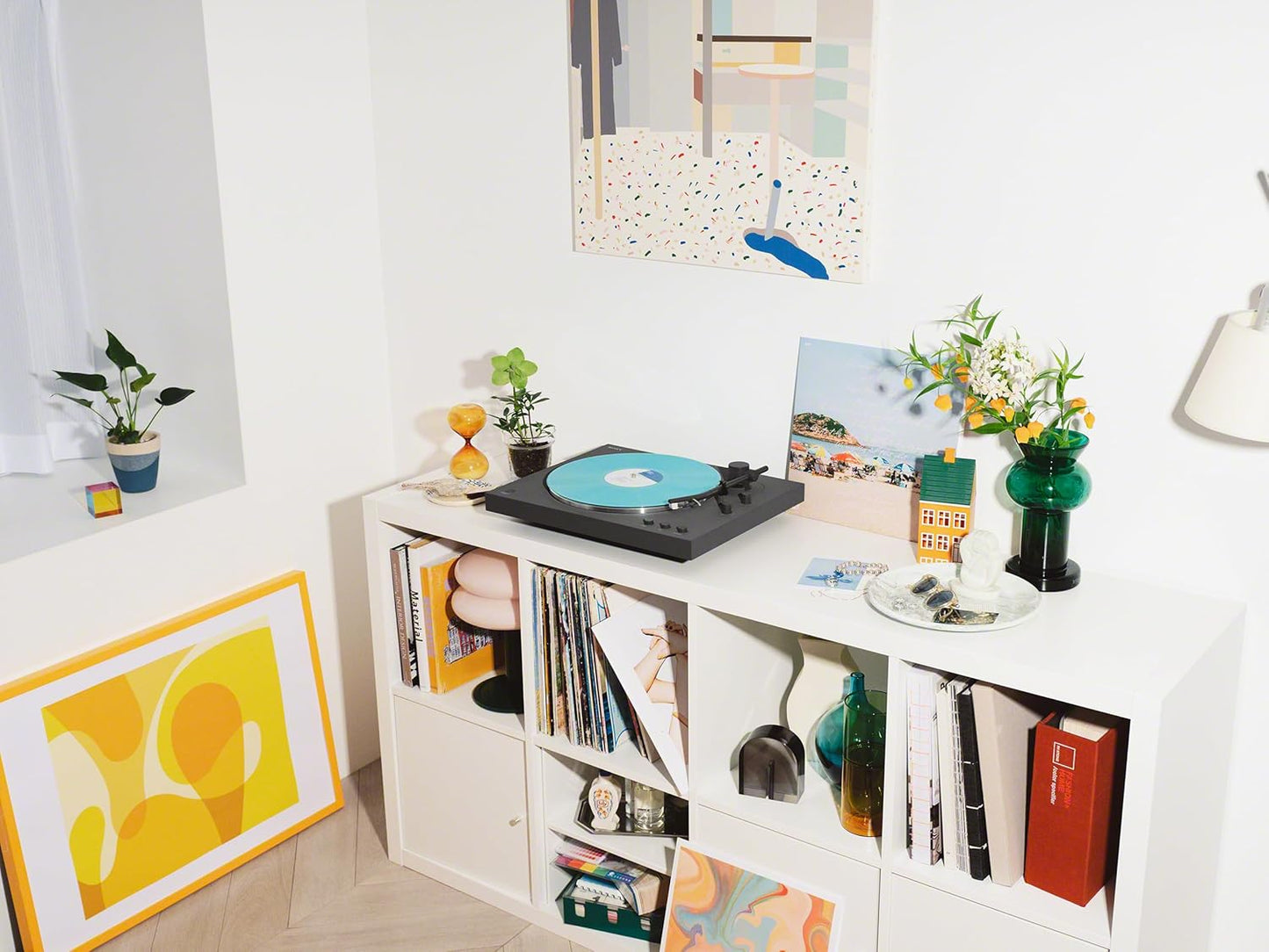 Sony PS-LX3BT Belt Drive Turntable Vinyl Bluetooth Record Player w 27-Month Device Care Program