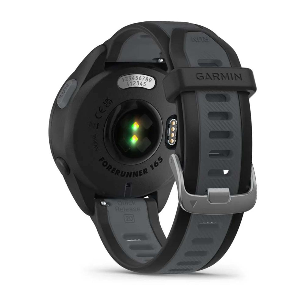 Garmin Forerunner 165 Fitness and Running Smartwatch, Black / Slate Gray