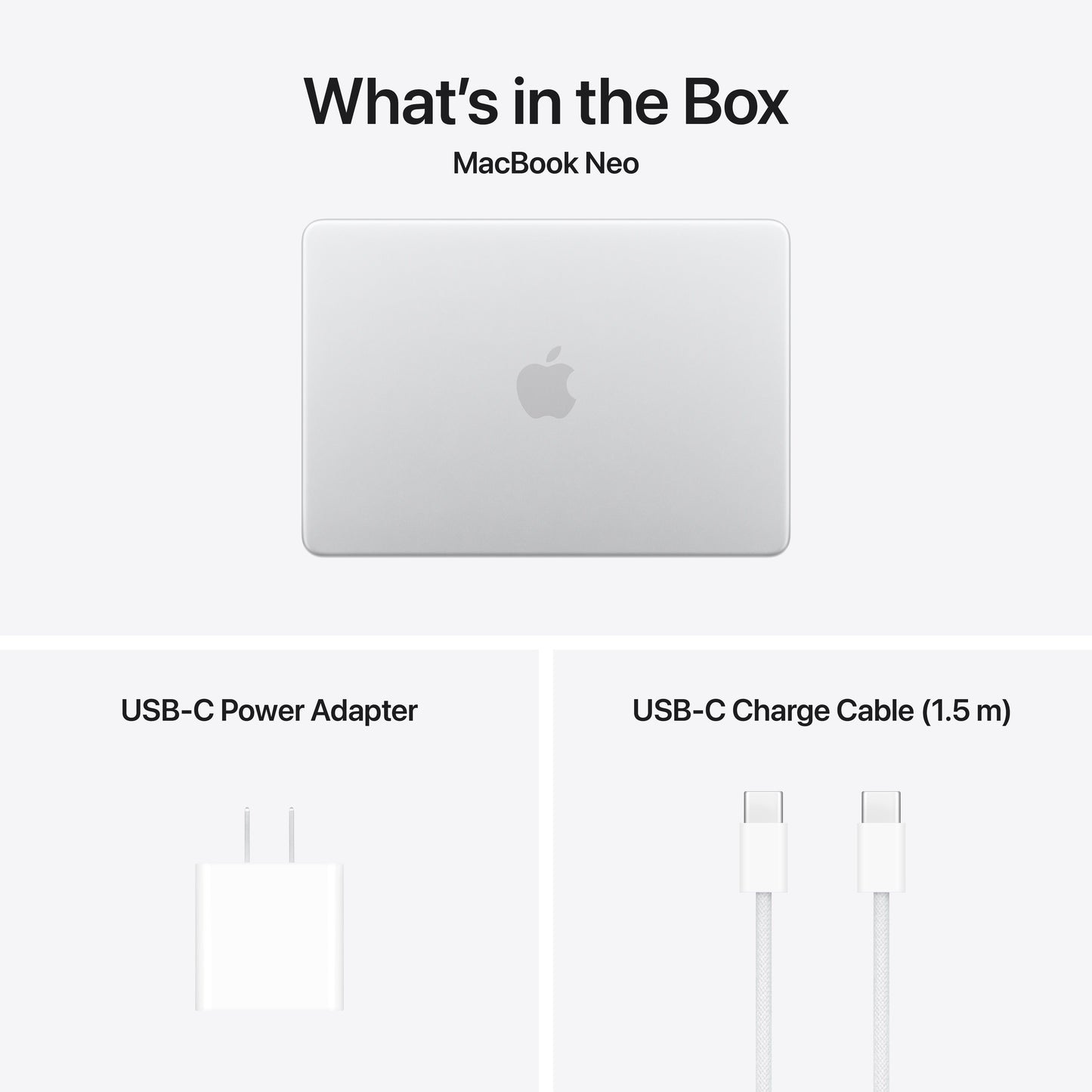 (Open Box) Apple 13-inch MacBook Neo: A18 Pro chip with 6-core CPU and 5-core GPU, with Touch ID, 512GB SSD - Silver - MHFC4LL/A (2026)