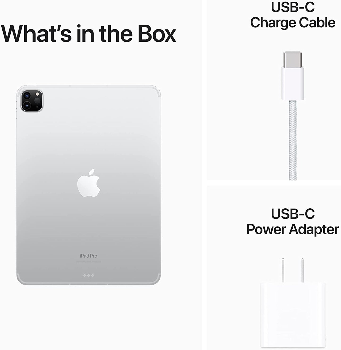 Apple 11-in iPad Pro Wi-Fi + Cellular 512GB - Silver - MP5D3LL/A (4th Gen)