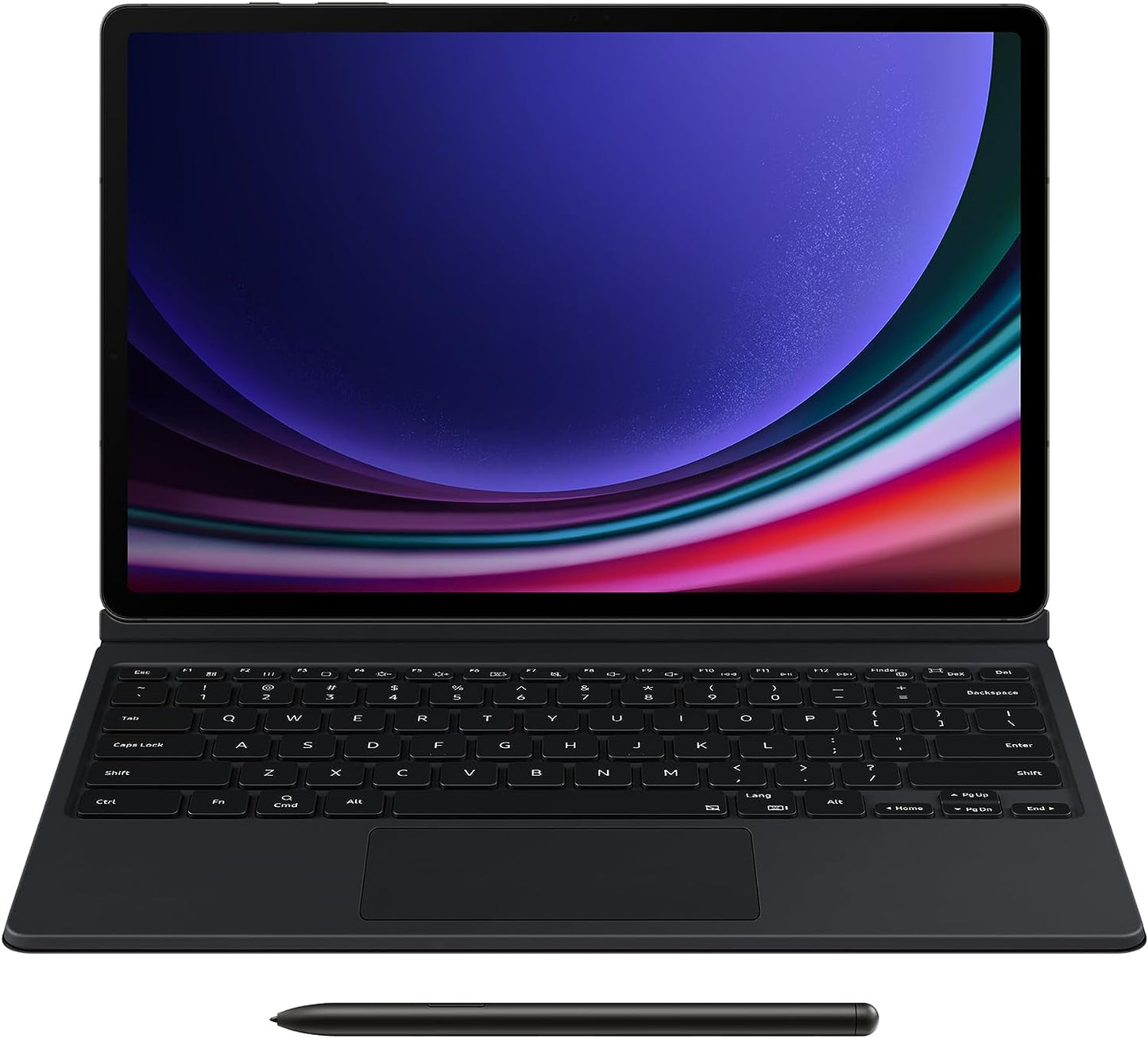Samsung Book Cover Keyboard for Galaxy Tab S9 - Black, EF-DX715UBEGUJ