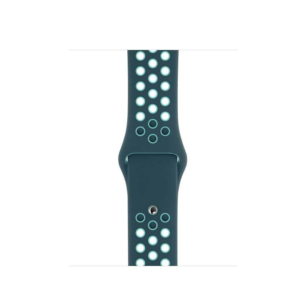 Apple Watch Band Midnight Turquoise/Aurora 2024 Green Nike Sport Band