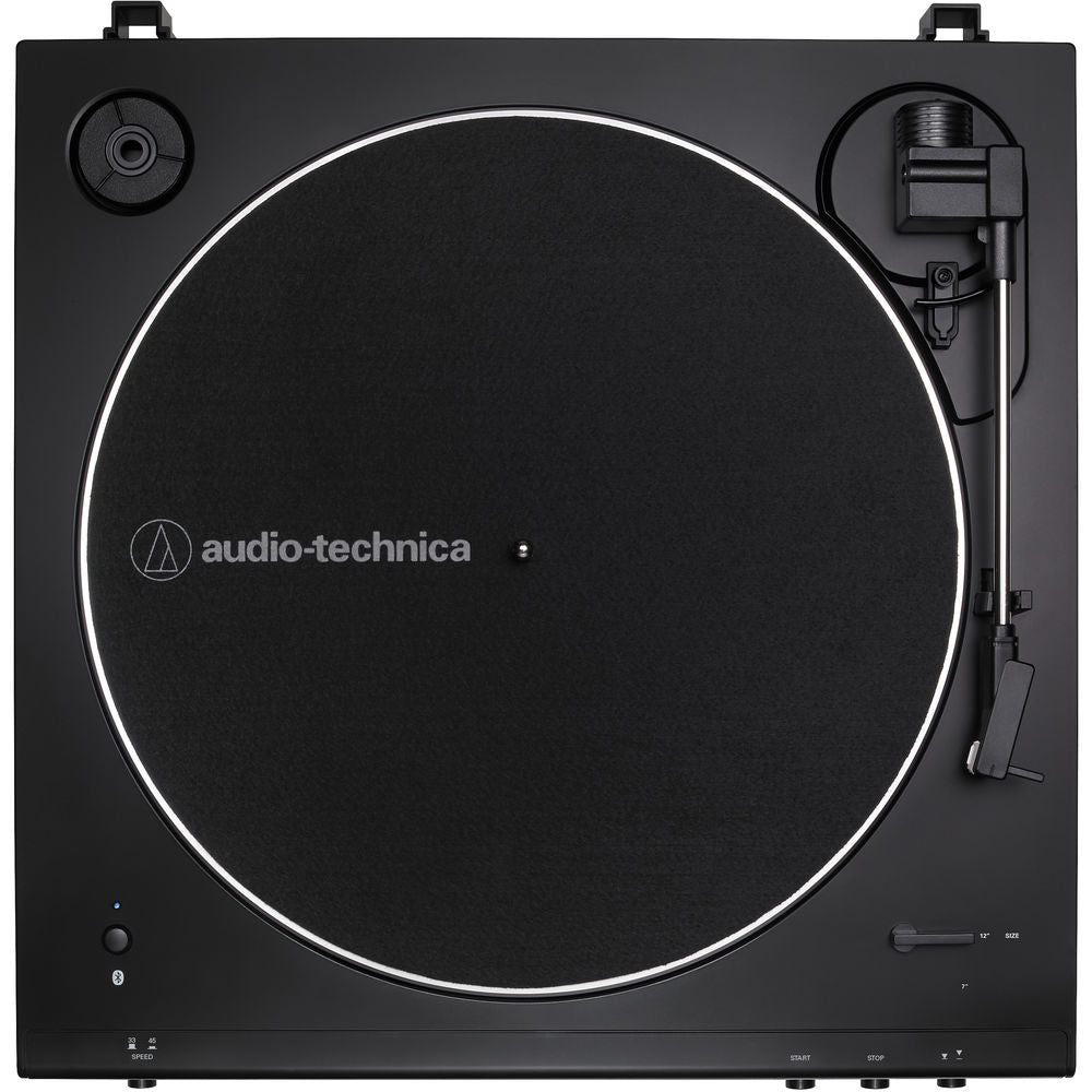 Audio Technica AT-LP60XBT Fully Automatic Wireless Belt-Drive Stereo Turntable, Black