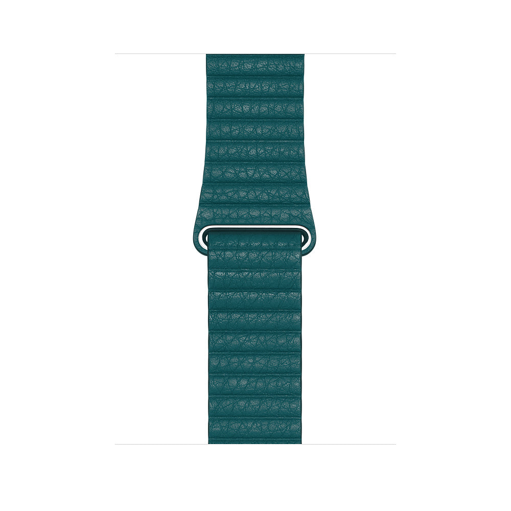 Apple 44mm Peacock Leather Loop - Large for Watch