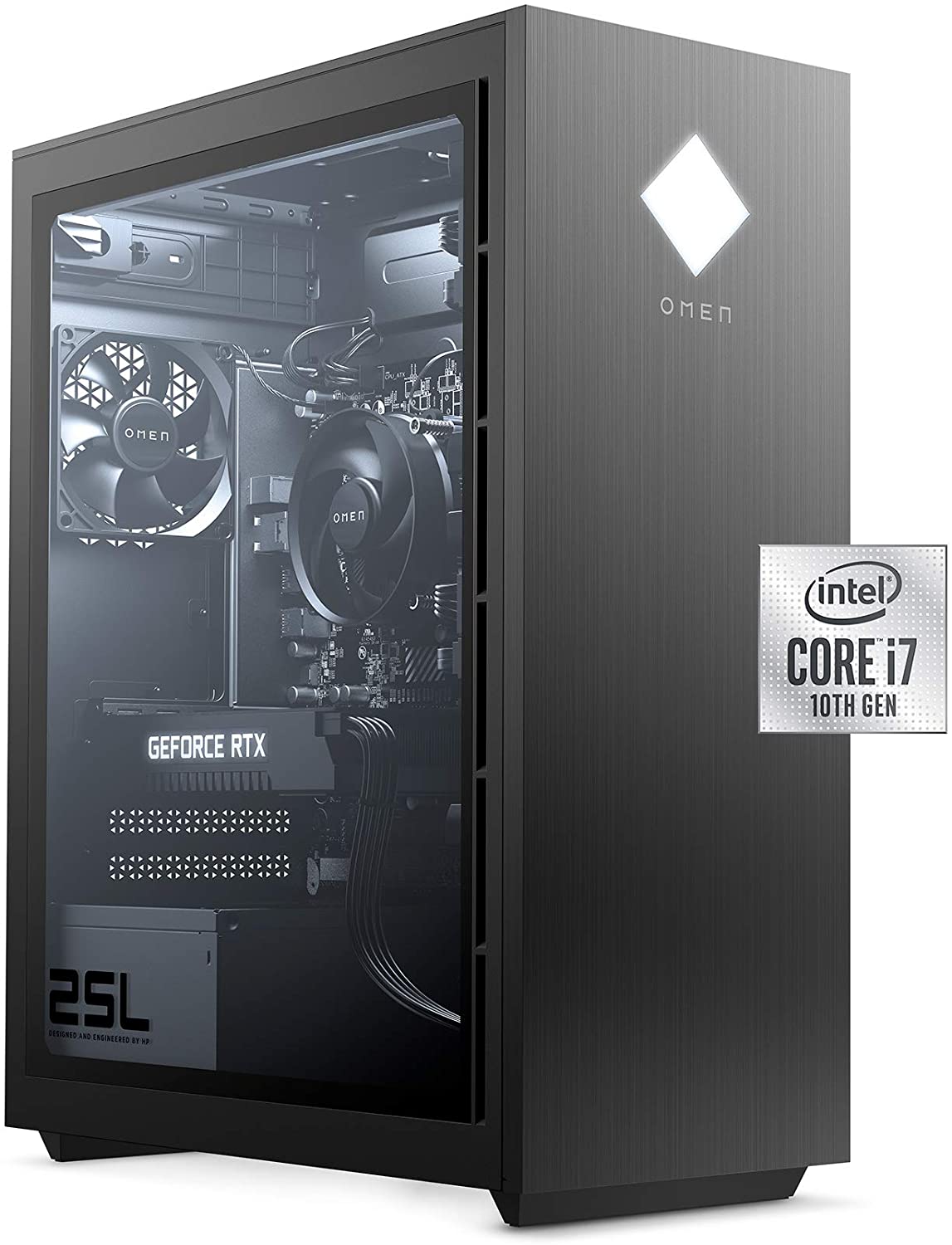 (Open Box) Omen by HP 25L GT12-0040 Gaming Desktop i7 16GB 512GB SSD GTX 1660Ti 6GB