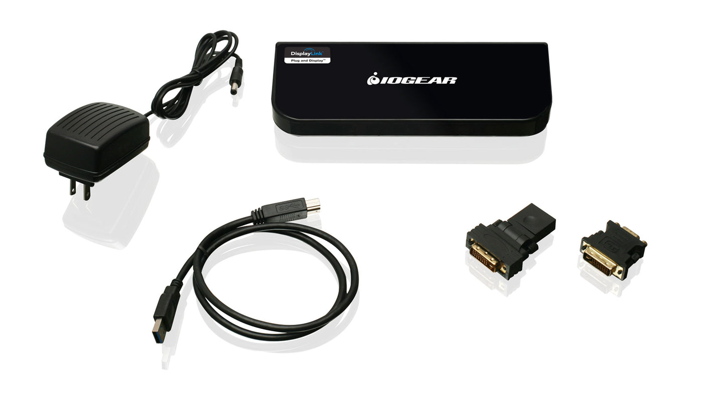 IOGEAR USB 3.0 Universal Docking Station with Power Adapter