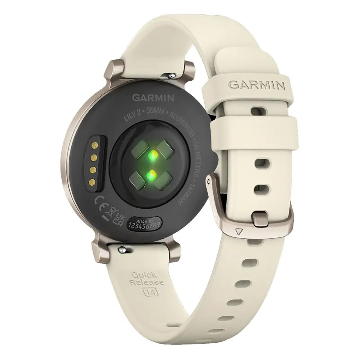 Garmin Lily 2, Small and Stylish Smartwatch, Hidden Display, Patterned Lens, Up to 5 Days Battery Life, Coconut