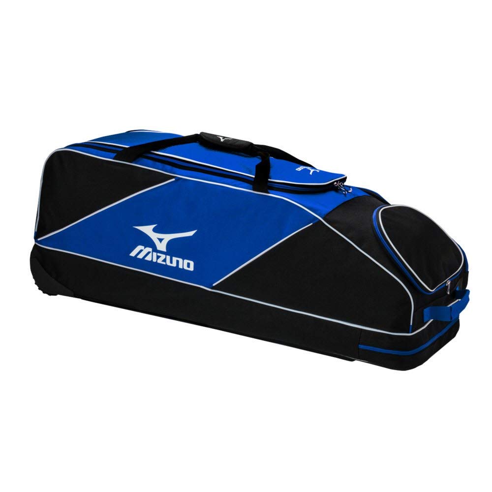 Mizuno Classic Wheel Bag for Baseball and Softball - Royal Blue