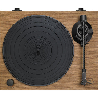 Audio Technica AT-LPW40WN Fully Manual Belt-Drive Stereo Turntable, Walnut