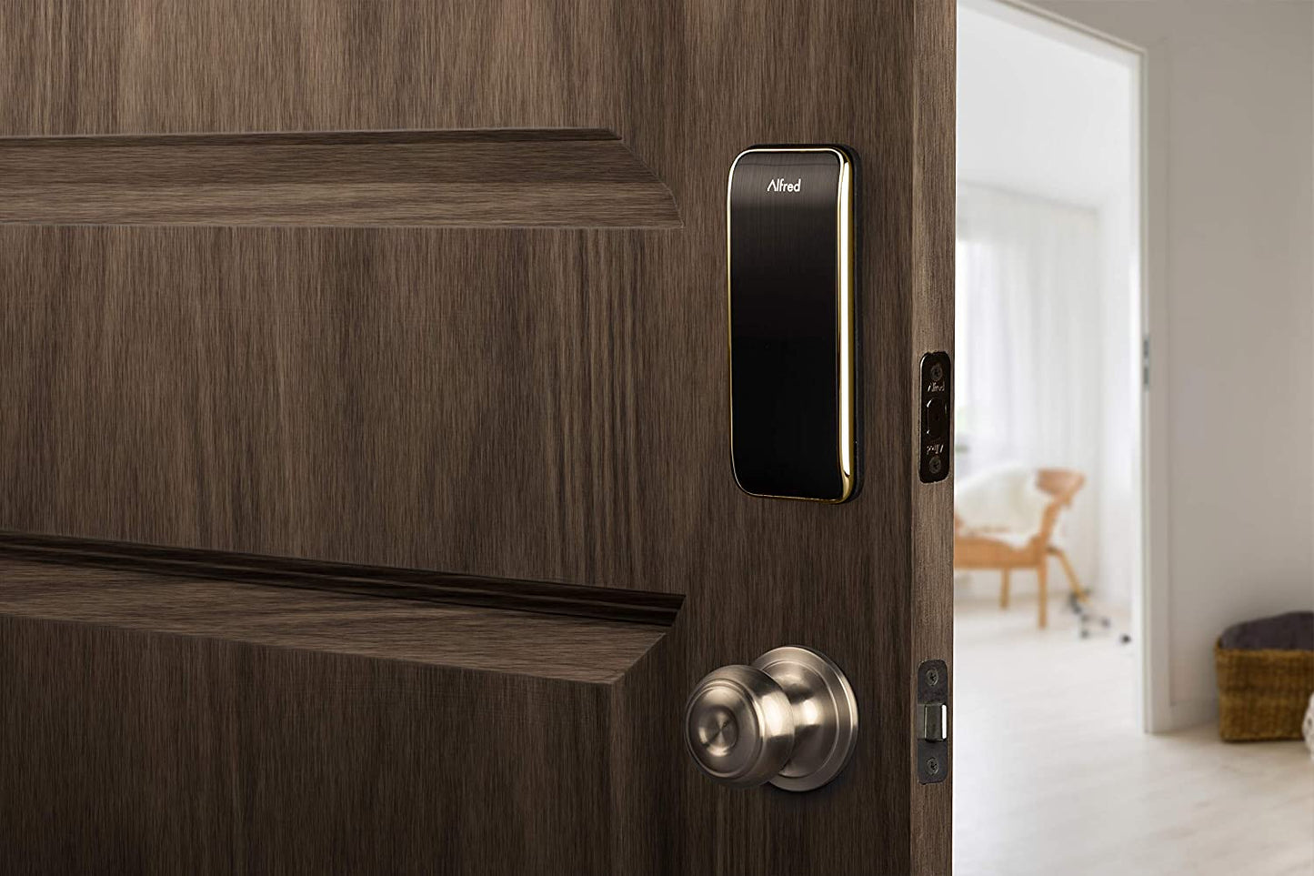 Alfred DB2-GL Smart Door Lock Deadbolt Touchscreen Keypad Bluetooth - Gold