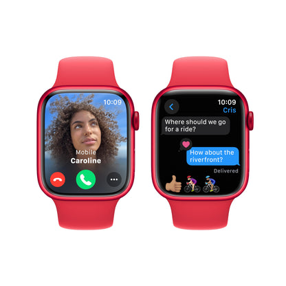 Apple Watch Series 9 GPS 45mm (PRODUCT)RED Aluminum Case with (PRODUCT)RED Sport Band - M/L (2023)