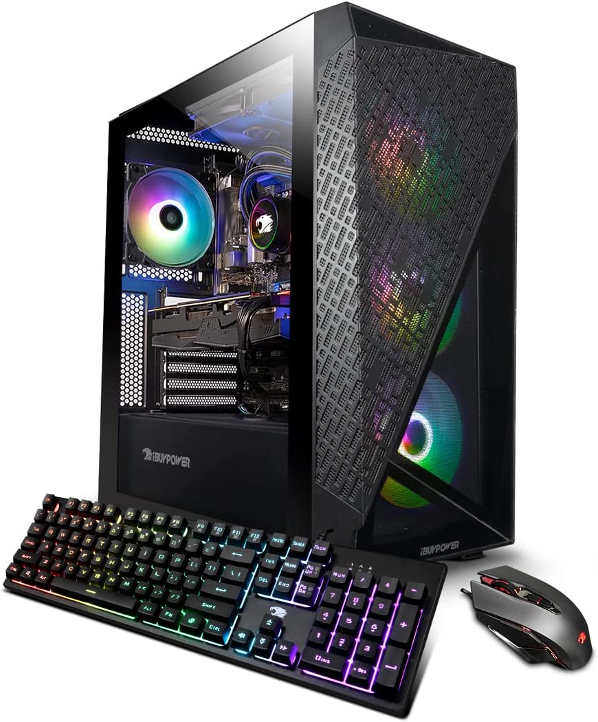iBuyPower SlateMeshA7N4701 Gaming Desktop Computer - 240mm liquid Ryzen 7-7700X 32GB 2TB NVMe RTX 4070