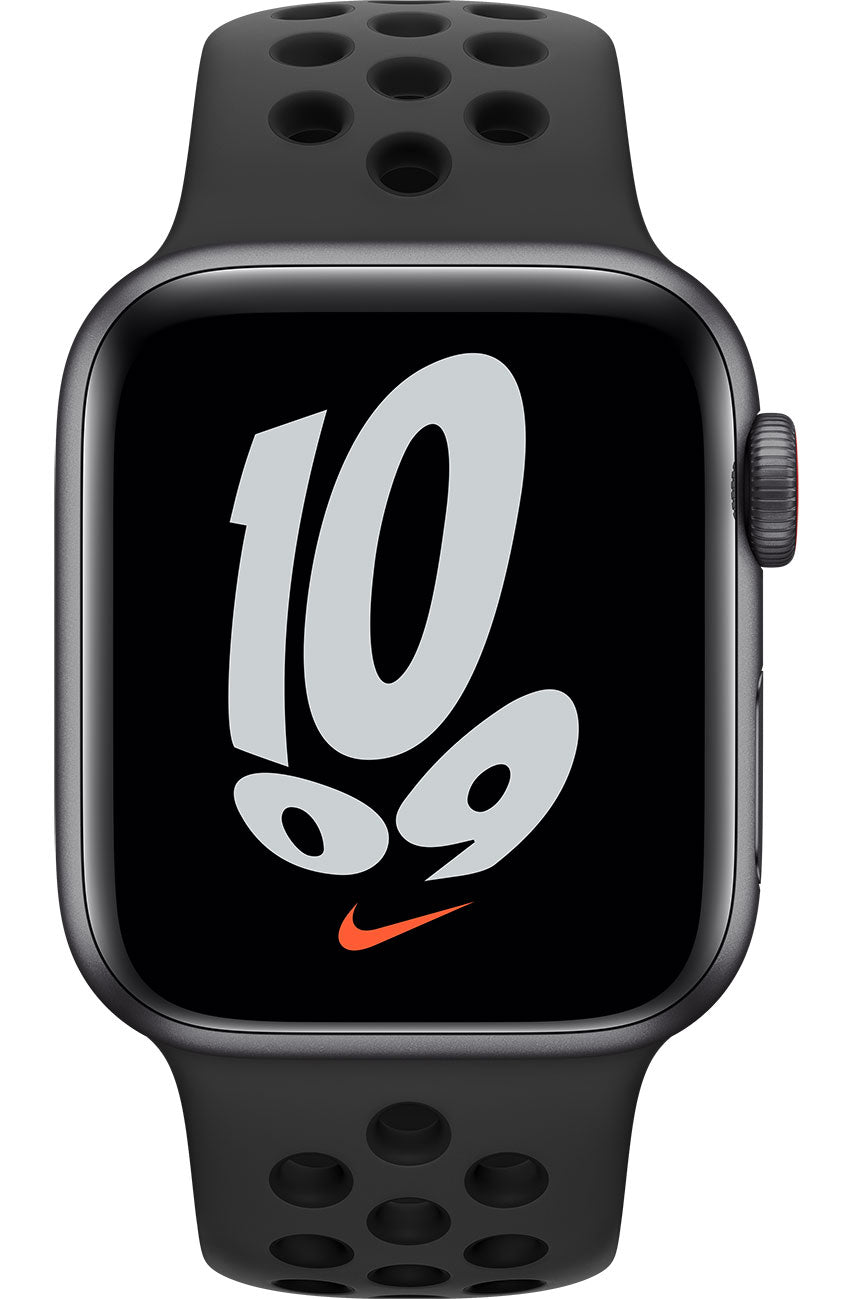 Apple Watch Nike SE GPS + Cellular, 40mm Space Gray Aluminum Case with Anthracite/Black Nike Sport Band