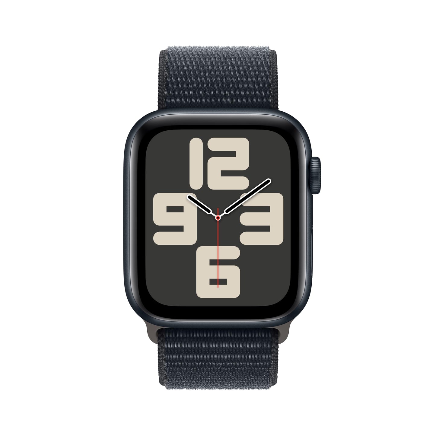 Apple Watch SE GPS 44mm Midnight Aluminum Case with Midnight Sport Loop (2023)