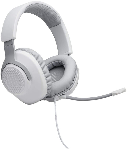 JBL Quantum 100 Wired Over-Ear Gaming Headset, White