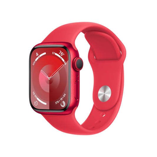 (Open Box) Apple Watch Series 9 GPS 41mm (PRODUCT)RED Aluminum Case with (PRODUCT)RED Sport Band - M/L (2023)
