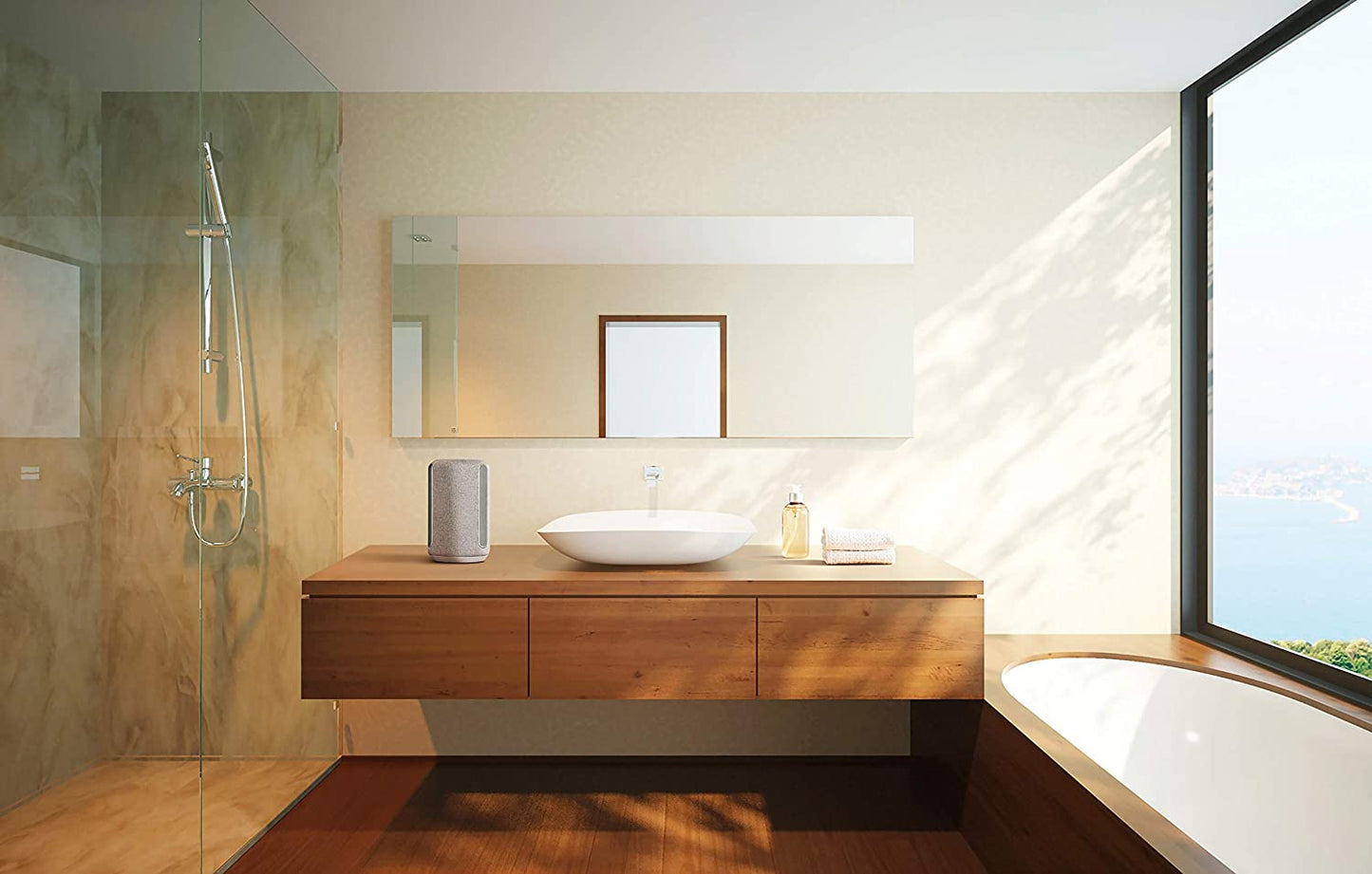 Sony SRS-RA3000 360 Reality Audio Wi-Fi / Bluetooth Wireless Speaker - LIght Gray