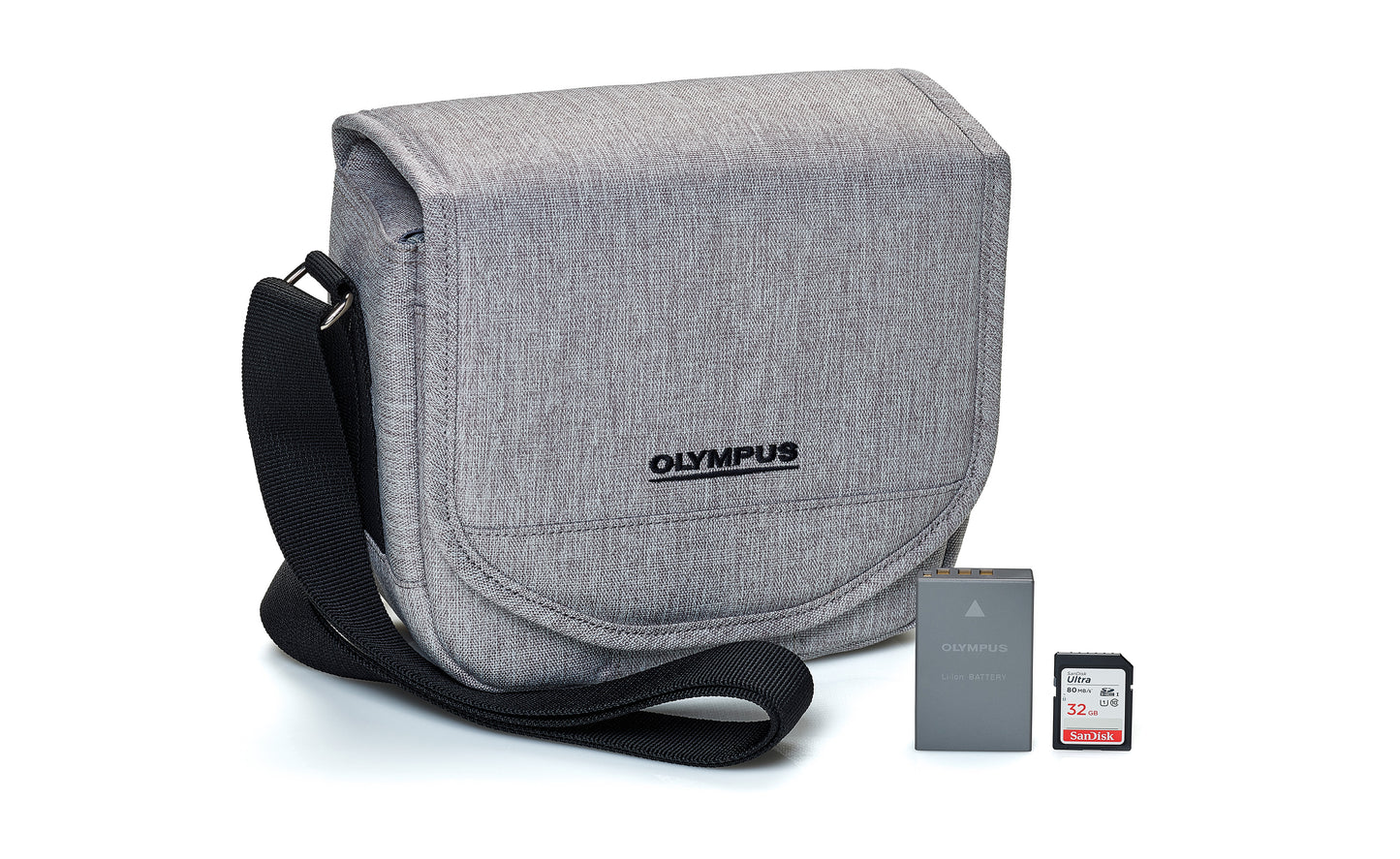 Olympus Kit BLS-50 Battery, Case, and 32GB SD Card for E-M10s E-PL8 E-PL9 E-M5s