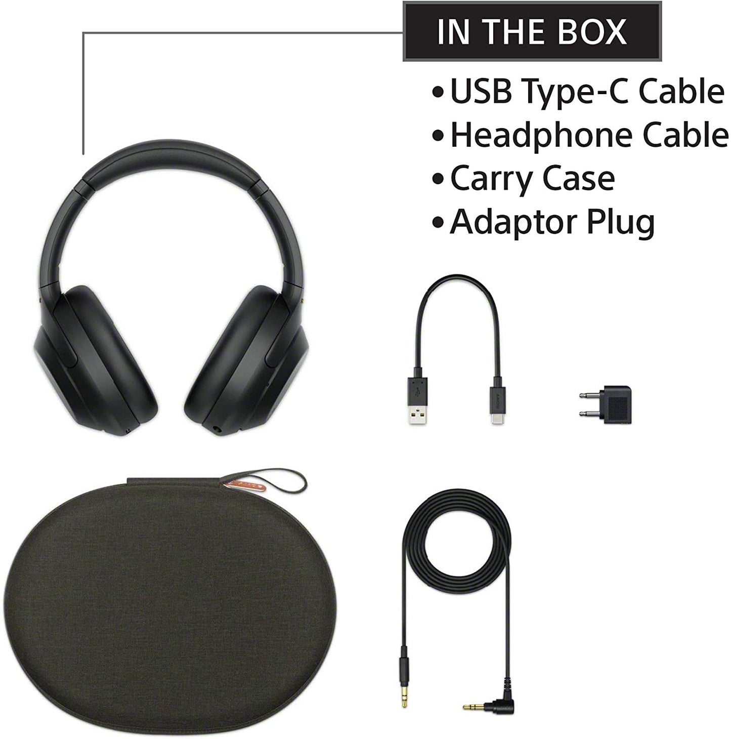 Sony WH-1000XM4 Wireless Noise Canceling Overhead Headphones - Black