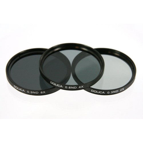 Dolica CF-NDK55 55mm Neutral Density 0.3,0.6,0.9 Glass Filter Kit